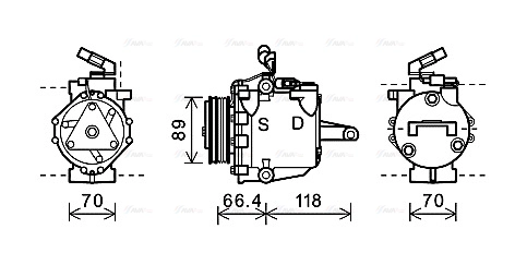 Compressor, air conditioning (MTK225)