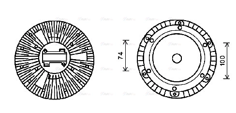 Clutch, radiator fan (MEC251)