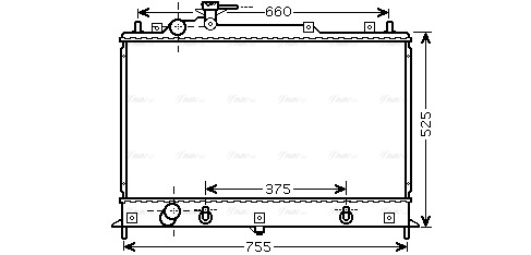 Radiator, engine cooling (MZ2210)