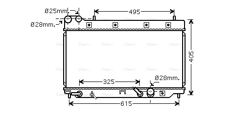 Radiator, engine cooling (HD2195)