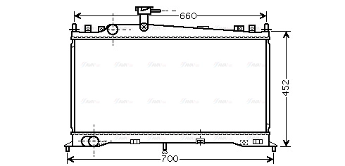 Radiator, engine cooling (MZ2160)