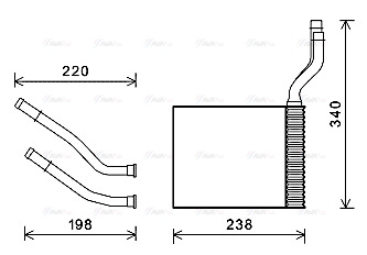 Heat Exchanger, interior heating (FD6464)