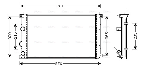 Radiator, engine cooling (RTA2321)