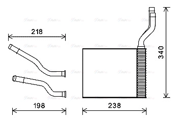 Heat Exchanger, interior heating (FD6465)