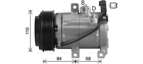 Compressor, air conditioning (FDAK682)