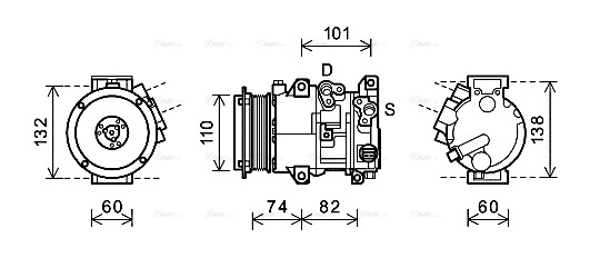 Compressor, air conditioning (TOK628)