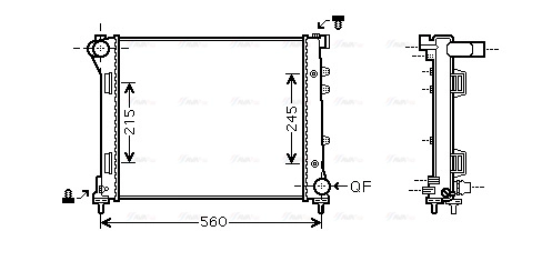 Radiator, engine cooling (FTA2387)