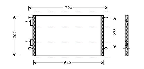 Condenser, air conditioning (RTA5253)