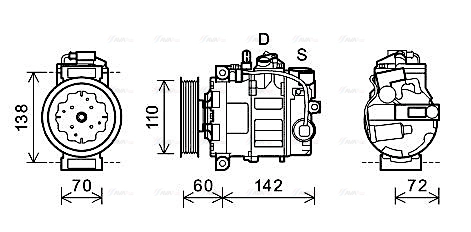 Compressor, air conditioning (AIAK344)