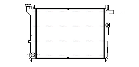 Radiator, engine cooling (DN2098)