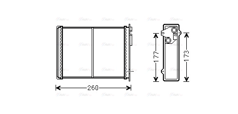 Heat Exchanger, interior heating (CN6260)