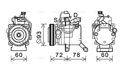 Compressor, air conditioning (DUK074)