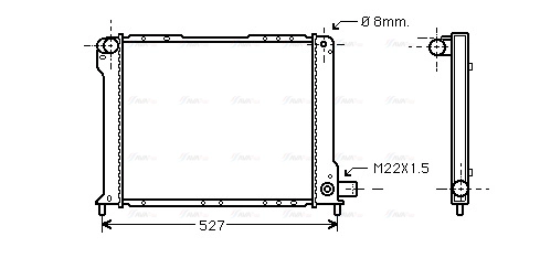 Radiator, engine cooling (FT2131)