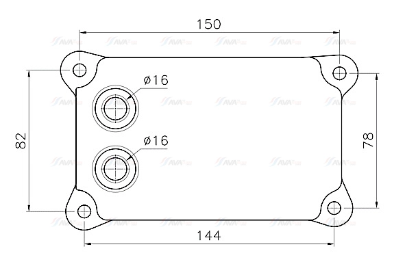 Oil Cooler, engine oil (FD3698)