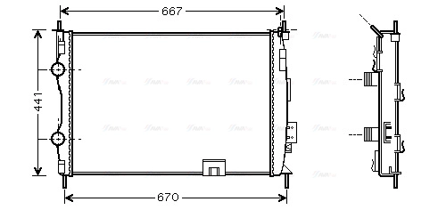 Radiator, engine cooling (DNA2280)