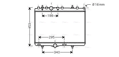 Radiator, engine cooling (PEA2290)