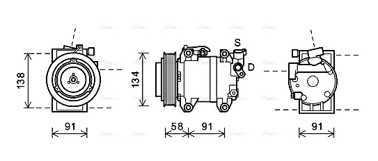 Compressor, air conditioning (DNK344)