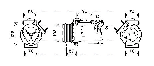 Compressor, air conditioning (FDAK482)