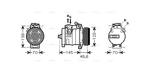 Compressor, air conditioning (BWAK345)
