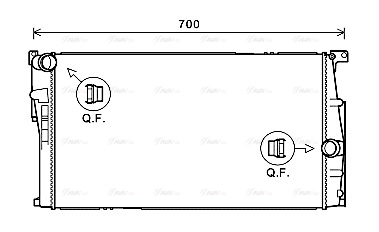 Radiator, engine cooling (BW2446)