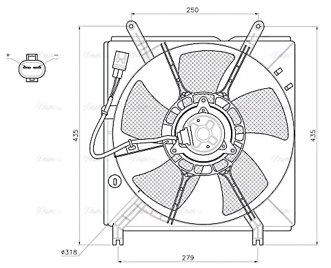 Fan, engine cooling (TO7800)