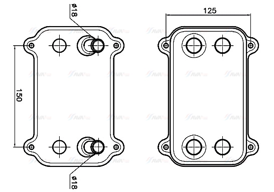 Oil Cooler, engine oil (PR3103)