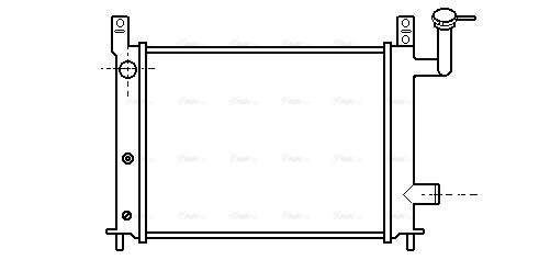 Radiator, engine cooling (DN2046)