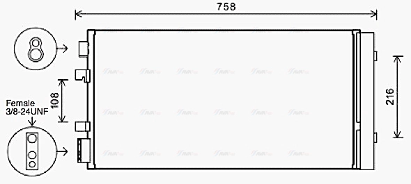 Condenser, air conditioning (RTA5483D)