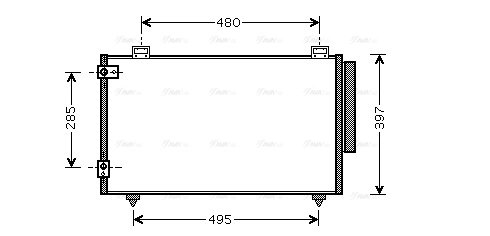 Condenser, air conditioning (TO5286D)