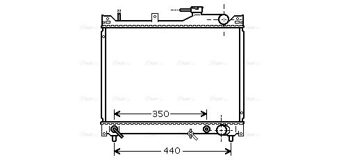 Radiator, engine cooling (SZ2101)