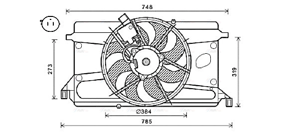 Fan, engine cooling (FD7573)
