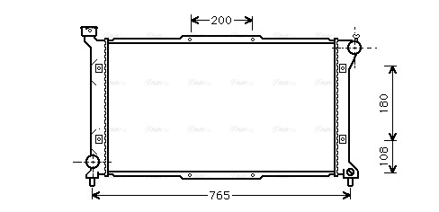 Radiator, engine cooling (SU2036)