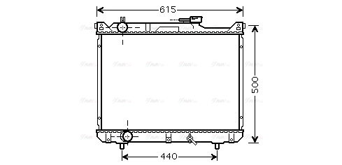 Radiator, engine cooling (SZ2078)