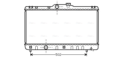 Radiator, engine cooling (TOA2147)