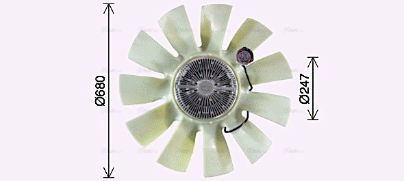 Fan, engine cooling (REF138)