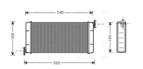 Heat Exchanger, interior heating (MSA6109)