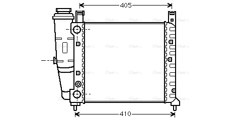 Radiator, engine cooling (FT2077)