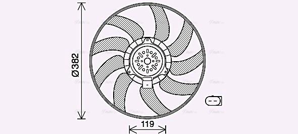 Fan, engine cooling (AI7519)