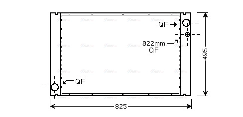 Radiator, engine cooling (AI2289)