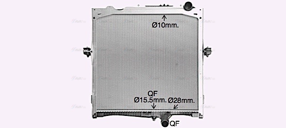 Radiator, engine cooling (RE2132)