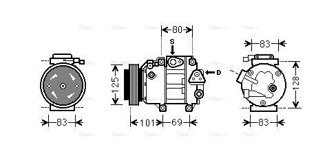 Compressor, air conditioning (HYAK240)
