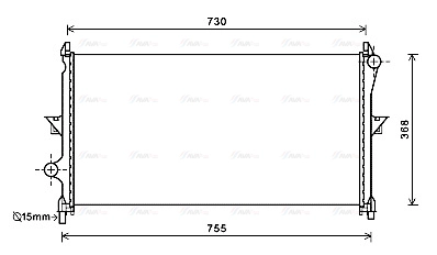 Radiator, engine cooling (CN2278)