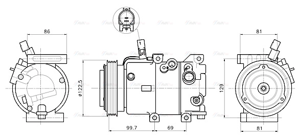 Compressor, air conditioning (KAAK346)