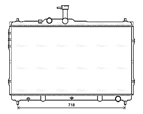 Radiator, engine cooling (HY2392)