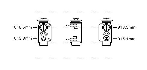 Expansion Valve, air conditioning (BW1240)