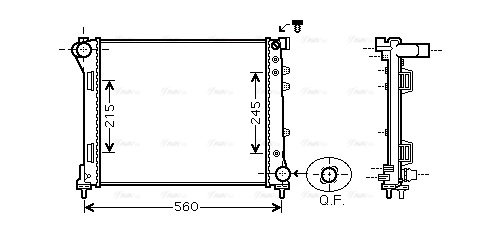 Radiator, engine cooling (FTA2403)