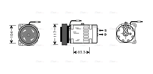 Compressor, air conditioning (RTK403)
