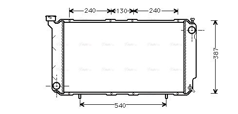 Radiator, engine cooling (SU2010)
