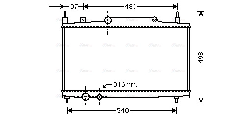 Radiator, engine cooling (PEA2230)