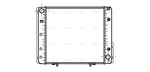 Radiator, engine cooling (MSA2065)